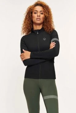 Active Panther Jacket Power Zipp Black, Dames Training Full Zip, Dames Hoodie Zip Up Vrouw Top Lange Mouw Sport Workout Hooded Jacket