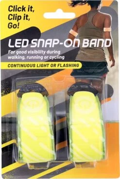 Merkloos Led Klapband Set 2 | Led Sport Armband |Hardloop Verlichting | Magnetische Led-klip Inclusief Batterij | Zichtbaar In Het Donker | Reflecterende Band |Hond Uitlaten | Hondenlamp | Armlamp | Arm Licht | Loop Lichtje | Looplicht - Geel / Oranje -Merkloos Winkel 806x1200 21
