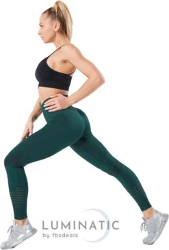 Sportlegging Dames - Fitness Legging - Yoga Legging - High Waist Sport Legging - Anti Cellulite - Shapewear Dames - Push Up - Butt Lifter - Sportkleding Dames - Booty | Luminatic® | Groen | S -Merkloos Winkel 812x1200 17