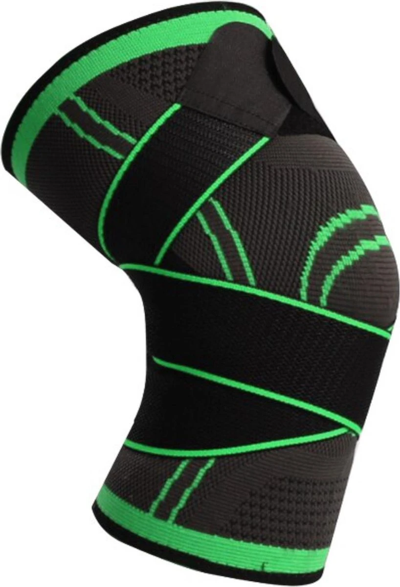 Knie Brace - Knie Ondersteuning - Knee Wraps - Kniebrace - Kniebandage Ondersteuning - Knie Bandage - Knie Steun - Zwart/ Groen - Maat L - Able & Borret 3 Knie Brace - Knie Ondersteuning - Knee Wraps - Kniebrace - Kniebandage Ondersteuning - Knie Bandage - Knie Steun - Zwart/ Groen - Maat L - Able & Borret