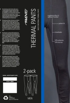 Avento Thermobroek Mannen - 2-Pack - Zwart - Maat M -Merkloos Winkel 818x1200 6