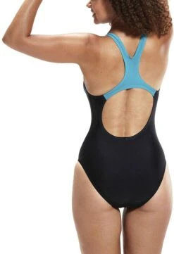 Speedo Medley Logo 1 Piece Dames - Zwart / Groen - Maat 42 -Merkloos Winkel 820x1200