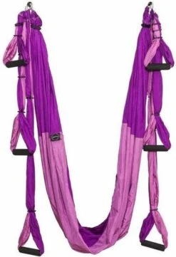 Yoga Aerial Swing Hangmat Compleet Systeem Met 3 Sets Handgrepen Gewicht Tot 300kg Paars -Merkloos Winkel 822x1200 15