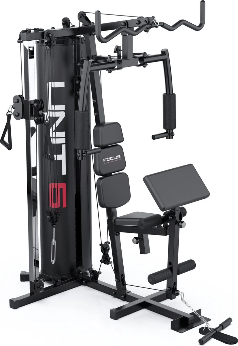 Focus Fitness - Home Gym - Krachtstation - Unit 6 - Zwart 5 Focus Fitness - Home Gym - Krachtstation - Unit 6 - Zwart - Afbeelding 3