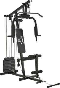 Merkloos Halterbank Multifunctionele Set 40 Kg Halterschijven Home Gym Workout Fitness Station Krachtstation Homegym