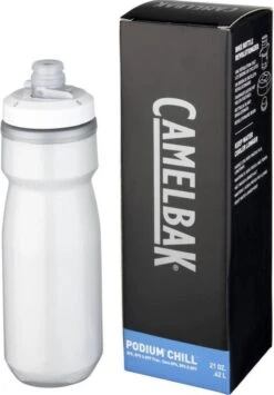 CamelBak - Podium Chill Outdoor - Bidon - Waterfles - Geïsoleerd - 620 Ml - Wit - BPA Vrij - Sport