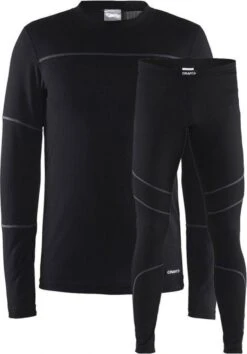 Craft Baselayer Set Thermoset Heren - Black/Granite - Maat XL -Merkloos Winkel 837x1200