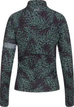 Active Panther Julia Zip Leo Top In De Kleur Groen, Dames Loopshirt Sport Training Shirt Met Lange Mouwen, -Merkloos Winkel 838x1200 13