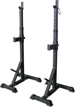 RS Sports Heavy Squat Standaard - Verstelbaar Squat Rack - Haltersteunen - Belastbaar Tot 300 Kg