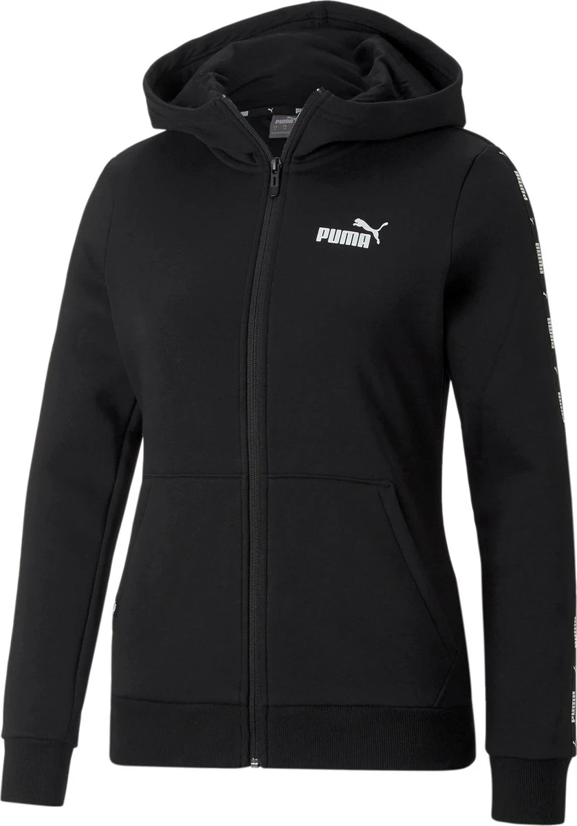 PUMA Puma Power Tape Full-Zip Dames Hoodie - Maat M 4 PUMA Puma Power Tape Full-Zip Dames Hoodie - Maat M - Afbeelding 2
