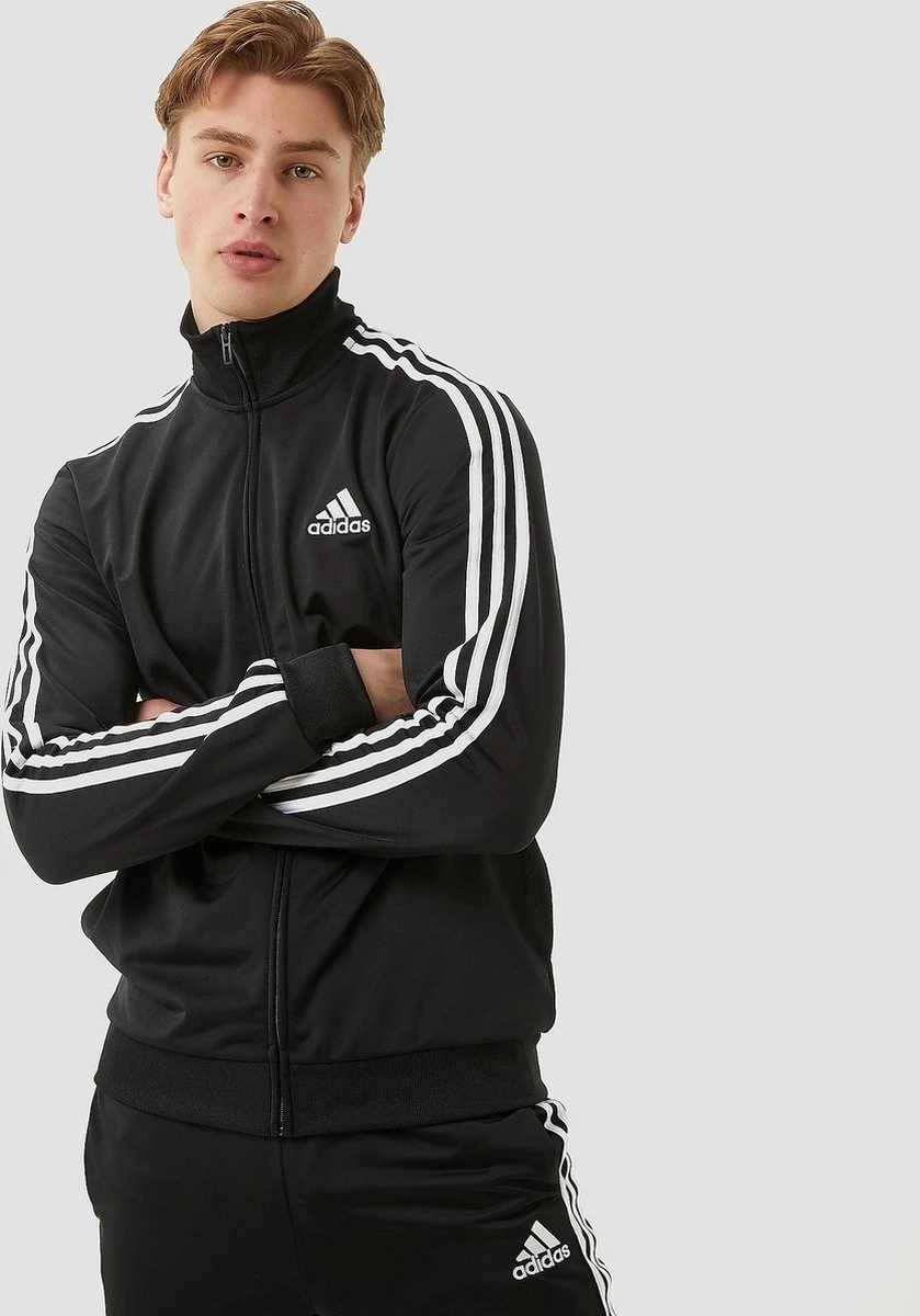 Adidas Primegreen Essentials 3-stripes Trainingspak Trainingspak - Maat L - Mannen - Zwart/wit 14 Adidas Primegreen Essentials 3-stripes Trainingspak Trainingspak - Maat L - Mannen - Zwart/wit - Afbeelding 12