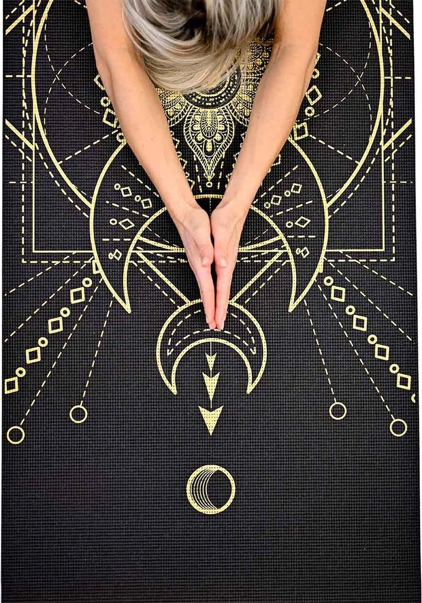 Love Generation ● Design Yoga Mat ● Fitness Mat ● Sacred Print ● Zwart 9 Love Generation ● Design Yoga Mat ● Fitness Mat ● Sacred Print ● Zwart - Afbeelding 7