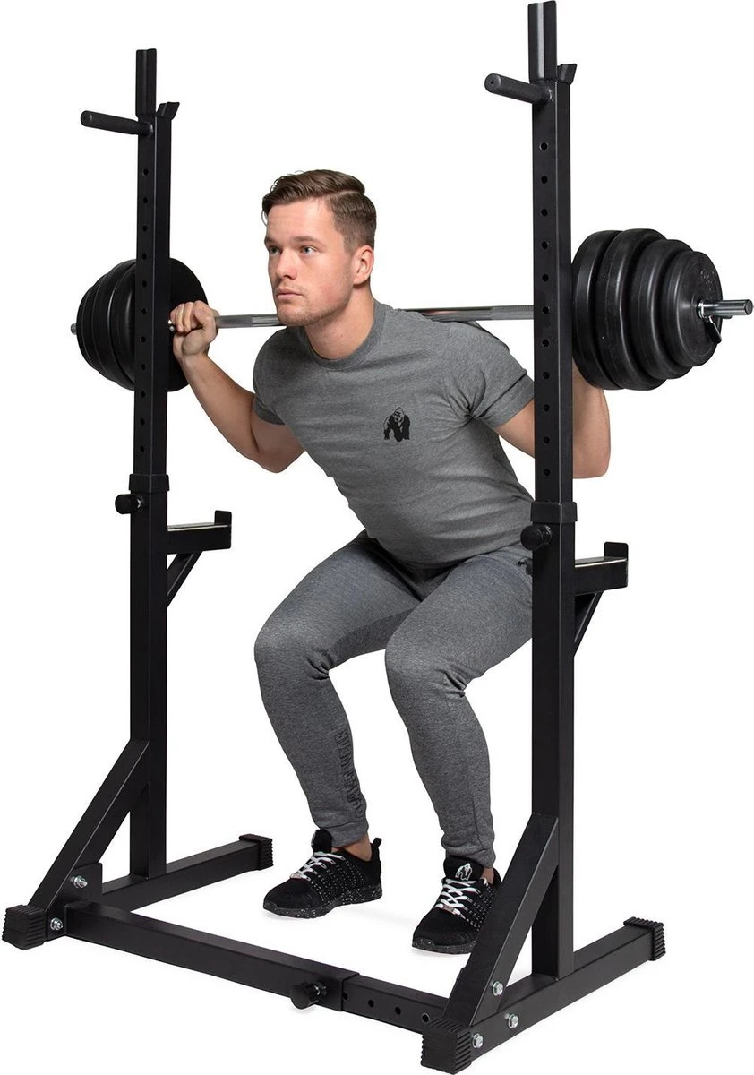 Squat Rack - VirtuFit Squat Rek - Verstelbaar - Haltersteunen - Met Dipsteunen 8 Squat Rack - VirtuFit Squat Rek - Verstelbaar - Haltersteunen - Met Dipsteunen - Afbeelding 6
