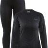 Craft Core Dry Baselayer Thermoset Dames - Zwart - Maat M