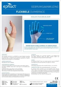 Epitact Flexibele Duimbrace. Ondersteunt Verlicht Gewrichtspijn Linkerhand Maat S. -Merkloos Winkel 845x1200 46