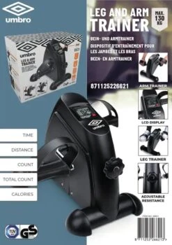 Umbro Stoelfiets - Met Computer - Hometrainer - Bureaufiets - Fietstrainer - Stoelfiets Met Handvaten - Zwart -Merkloos Winkel 848x1200 12