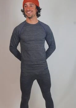 Poederbaas Mo Baselayer Longe Sleeve Shirt Man - Donkergrijs - Thermoshirt - Thermokleding - Thermo-ondergoed - Wintersport Thermo -Merkloos Winkel 848x1200 4