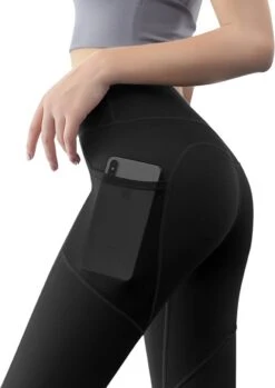 Merkloos Fitness Yogabroek - Sportlegging - Yoga Broek - Yogalegging - Dames - Zwart XXL-zwart -Merkloos Winkel 850x1200 7