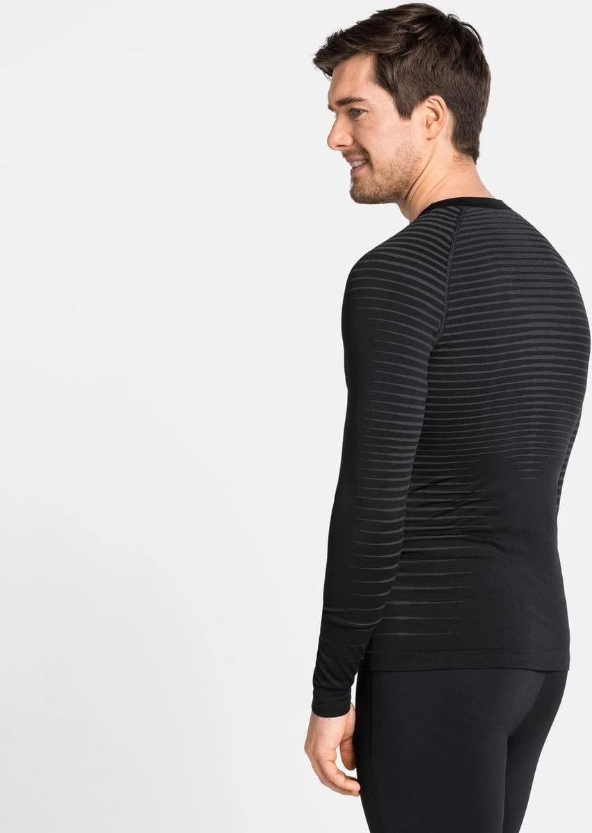 Odlo Bl Top Crew Neck L/S Performance Light Heren Thermoshirt - Black - Maat M 8 Odlo Bl Top Crew Neck L/S Performance Light Heren Thermoshirt - Black - Maat M - Afbeelding 6