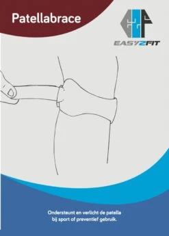 Easy2Fit Patellabrace | Patellabandje | Kniebrace | Kniestrap | Zwart -Merkloos Winkel 858x1200 14
