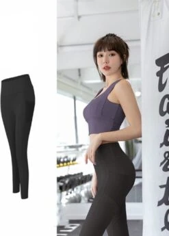 Merkloos Fitness Yogabroek - Sportlegging - Yoga Broek - Yogalegging - Dames - Zwart XXL-zwart -Merkloos Winkel 859x1200 13