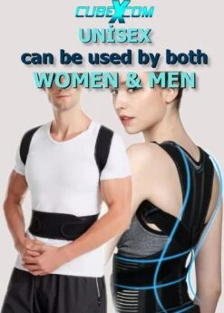 CUBEXCOM® Rugbrace Postuur Corrector, Houding Rug Corrector, Rugband Voor Onderrug, Houdings Correctie, Comfortabele Ondersteuning Voor Wervelkolom Schouder En Rug, Rugsteun Voor Een Betere Lichaamshouding Voor Dames En Heren -Merkloos Winkel 859x1200 19