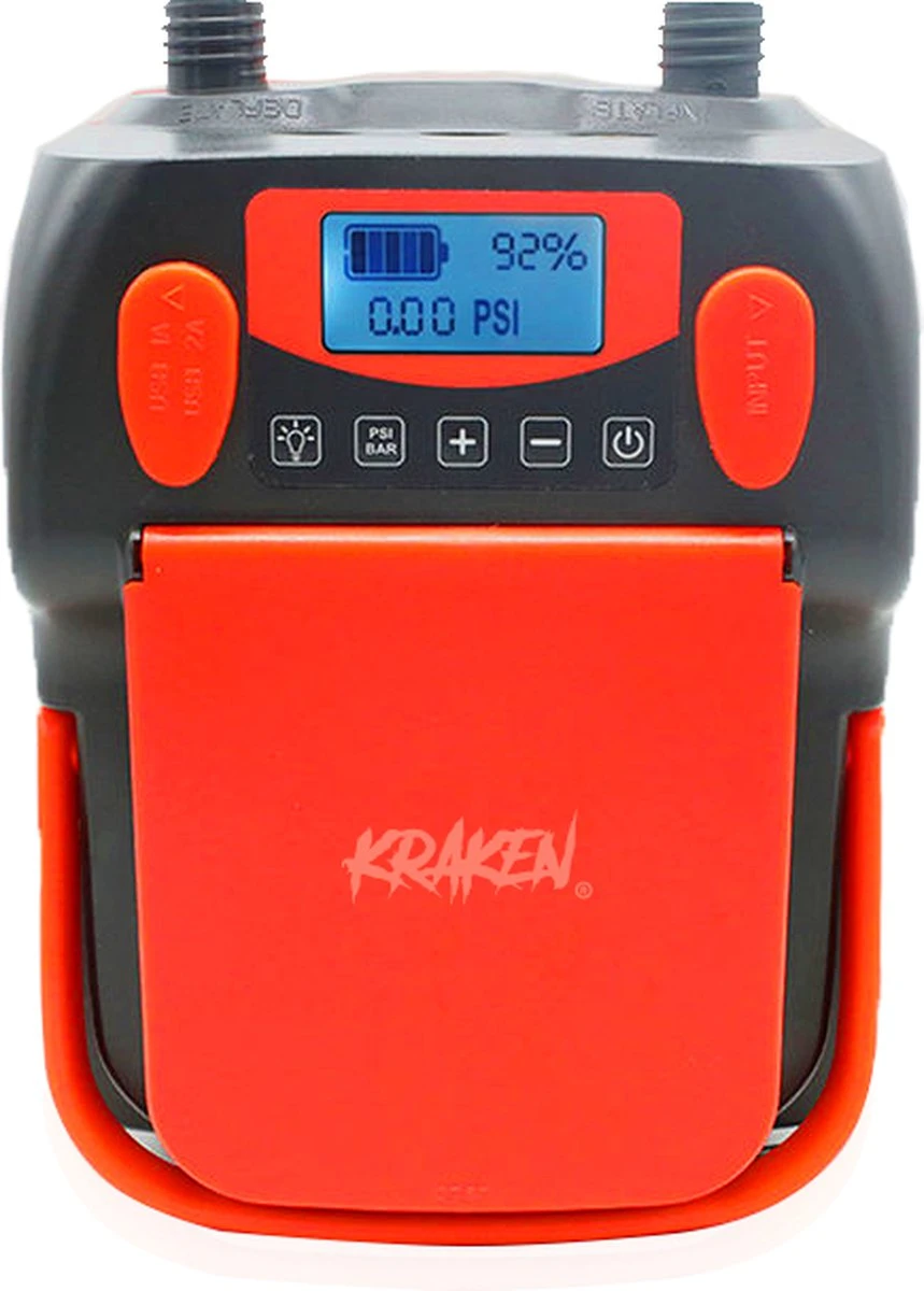 KRAKEN Elektrische Sup Accu Pomp | Ingebouwde Accu | Overal Gemakkelijk Supboards Oppompen | Extra USB Poorten Als Powerbank | Tot 4 Boards Oppompen En Leegpompen Op 1 Acculading | Interne Accu Opladen Aan Normaal Stopcontact 8 KRAKEN Elektrische Sup Accu Pomp | Ingebouwde Accu | Overal Gemakkelijk Supboards Oppompen | Extra USB Poorten Als Powerbank | Tot 4 Boards Oppompen En Leegpompen Op 1 Acculading | Interne Accu Opladen Aan Normaal Stopcontact - Afbeelding 6