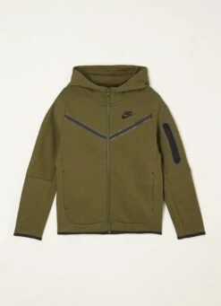 Nike Tech Fleece Sweatvest Met Logo - Legergroen - Maat 128