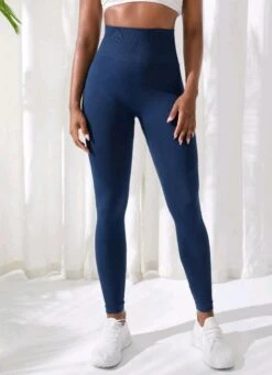 Merkloos Sportlegging Squat Proof Dames-Fitnesslegging -Yogapants -Sportbroek High Waist-Butt Lifting-Donker Blauw S -Merkloos Winkel 869x1200 12