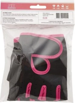 Fit Essentials Fitness Handschoenen Zwart/roze Medium -Merkloos Winkel 872x1200 12
