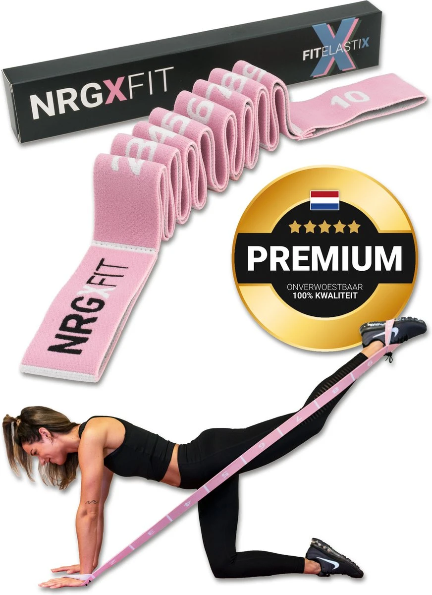 FITELASTIX® Premium Weerstandsband Lang - Voor Elk Niveau - Alles In 1 - Full Body - Resistance Band - Fitness Elastiek - Sport Elastiek Fitness - Met Handvatten - Inclusief Instructievideo's - Roze 3 FITELASTIX® Premium Weerstandsband Lang - Voor Elk Niveau - Alles In 1 - Full Body - Resistance Band - Fitness Elastiek - Sport Elastiek Fitness - Met Handvatten - Inclusief Instructievideo's - Roze