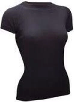 Avento Thermoshirt Korte Mouw - Vrouwen - Zwart - Maat 38