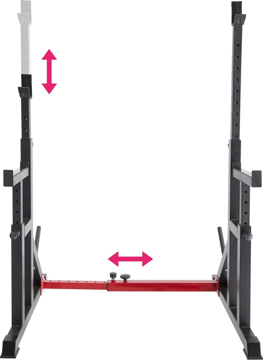 Tectake - Squat Rek - Squat Rack - Creed - Robuust - 404237 5 Tectake - Squat Rek - Squat Rack - Creed - Robuust - 404237 - Afbeelding 3