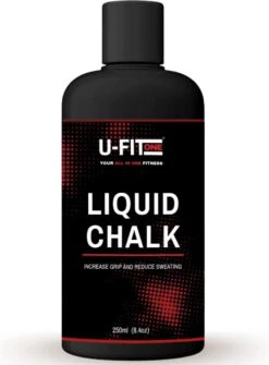 U Fit One® Vloeibaar Magnesium 250ml - Turnen - Paaldansen - Klimmen - Crossfit - Gewicht Heffen - Liquid Chalk - Magnesium