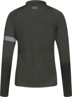 Active Panther T-shirt Julia Solid Zip Army Green, Dames Loopshirt Sport Training Shirt Met Lange Mouwen, -Merkloos Winkel 887x1200 3