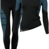 Dames Sportset - Thermo - Sportshirt Met Lange Mouwen - Sportlegging Lang - Quick Dry - Zwart/Turquoise - Maat L/XL -Merkloos Winkel 890x1200 1