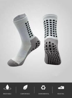 Gripsokken Voetbal Anti-blaren Anti-slip One Size-WIT -Merkloos Winkel 891x1200 16