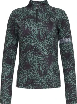 Active Panther Julia Zip Leo Top In De Kleur Groen, Dames Loopshirt Sport Training Shirt Met Lange Mouwen, -Merkloos Winkel 894x1200 10