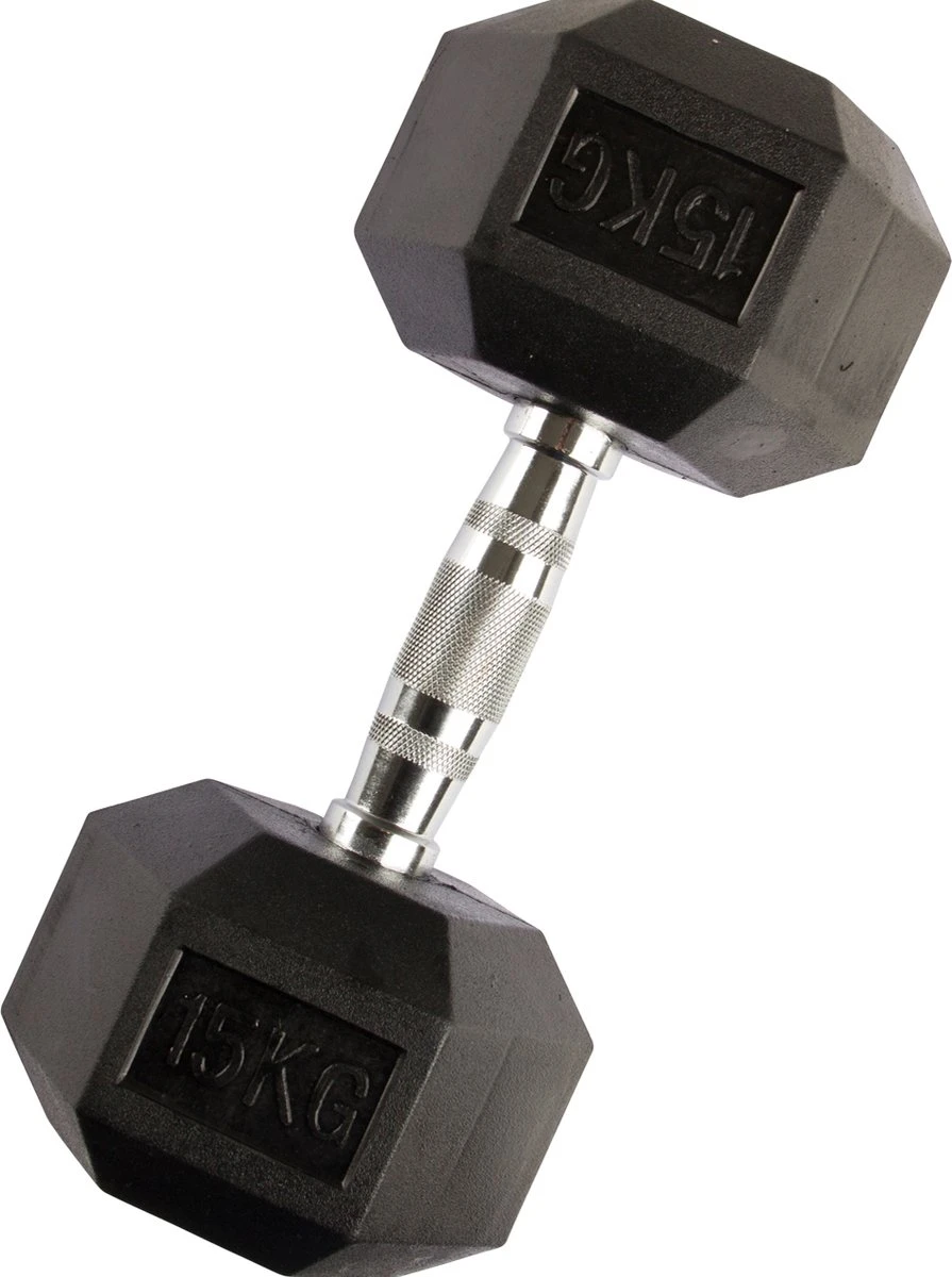 VirtuFit Hexa Dumbbell Pro - Gewichten - Fitness - 15 Kg - Per Stuk 3 VirtuFit Hexa Dumbbell Pro - Gewichten - Fitness - 15 Kg - Per Stuk