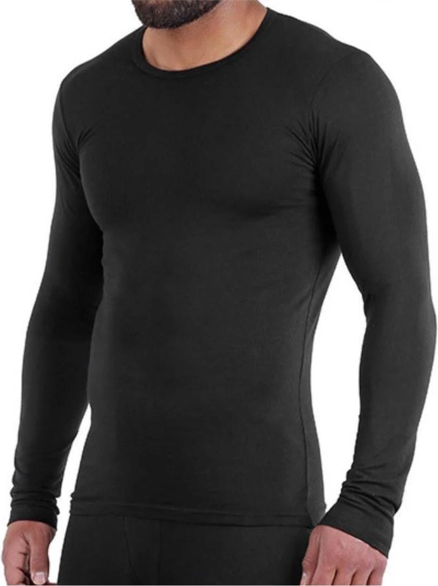 Embrator Mannen Thermo Set Shirt En Broek Zwart Maat M 4 Embrator Mannen Thermo Set Shirt En Broek Zwart Maat M - Afbeelding 2