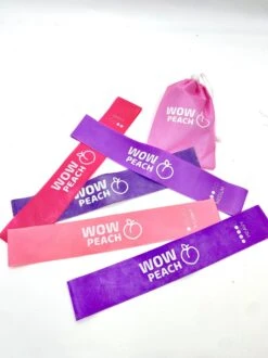 Wow Peach - Premium Weerstandsbanden Van Hoge Kwaliteit ROZE/PAARS - Set Van 5 Resistance Banden - Fitness Elastiek - Without Lemons - WOW Peach -Merkloos Winkel 899x1200 29