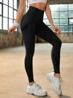 Merkloos Sportlegging Dames - Sportkleding Dames - Sportbroek Dames - Sportlegging - Push Up - Shape Legging -Tiktok Legging - Sportlegging Dames High Waist - Hardloopbroek Dames - Yoga Legging Dames - Zwart Maat S -Merkloos Winkel 901x1200 27