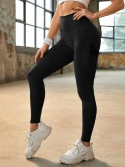 Merkloos Sportlegging Dames - Sportkleding Dames - Sportbroek Dames - Sportlegging - Push Up - Shape Legging -Tiktok Legging - Sportlegging Dames High Waist - Hardloopbroek Dames - Yoga Legging Dames - Zwart Maat S -Merkloos Winkel 901x1200 30