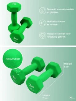 JPS Sports® Dumbells - Gewichten - Dumbells 3kg - Dumbells Set 2 X 3 Kg - Zeshoekig - Duurzaam - Groen 8 JPS Sports® Dumbells - Gewichten - Dumbells 3kg - Dumbells Set 2 X 3 Kg - Zeshoekig - Duurzaam - Groen -Merkloos Winkel 902x1200 31