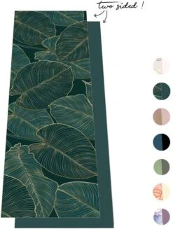Love Generation ● Yoga Handdoek ● Tweezijdig ● Antislip ● Green Leaves