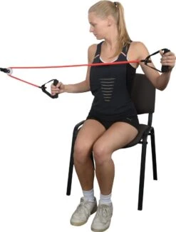 Fitness Tube - Medium | Rood | Schoudertrainer | Schouder Katrol -Merkloos Winkel 911x1200 15