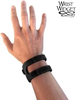 WristWidget TFCC Band - Zwart - Pijn In Je Pols Aan Pinkzijde? Bij Draaiende/schroevende Beweging Of Als Je Leunt Op Je Handpalm? De WristWidget TFCC Band Helpt Direct!