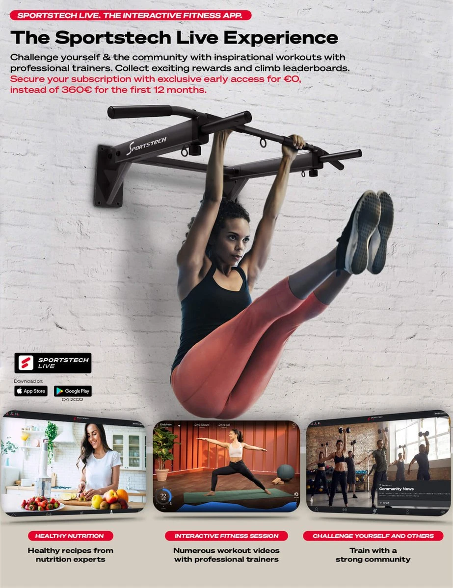 Sportstech Germany 4in1 Optrekstang - Voor Bokszak & TRX - Metaal 6 Sportstech Germany 4in1 Optrekstang - Voor Bokszak & TRX - Metaal - Afbeelding 4