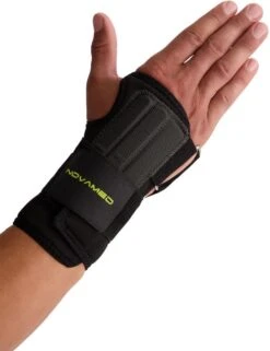 Novamed Lichtgewicht Polsbrace - Zwart - Rechts