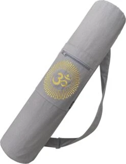 YoZenga Yogatas | Ohm Sandy Grey Met Trekkoord | Sporttas | Yoga Koker Tas -Merkloos Winkel 925x1200 16